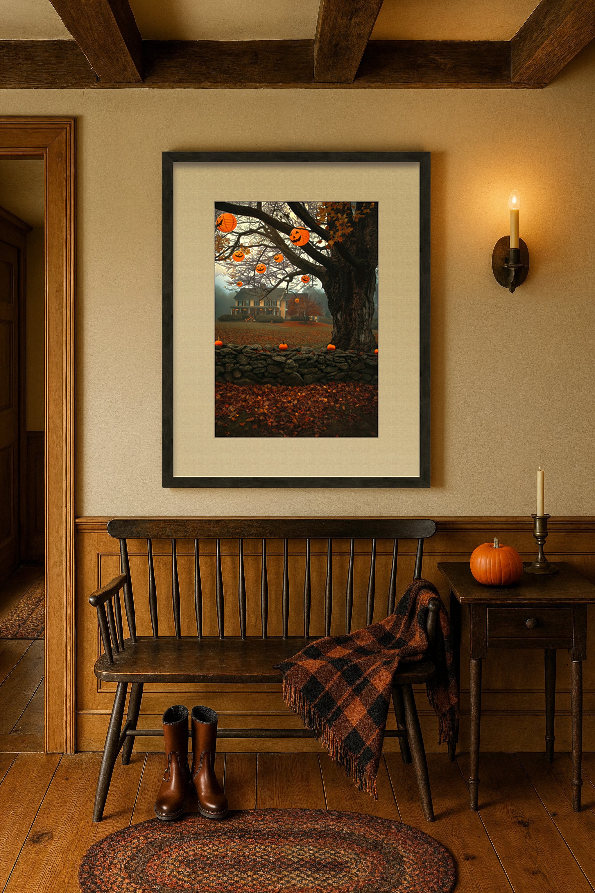 October Home Framed Art Print