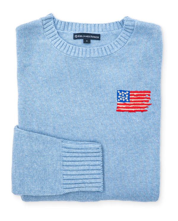 Old Glory Embroidered Sweater (Men's)