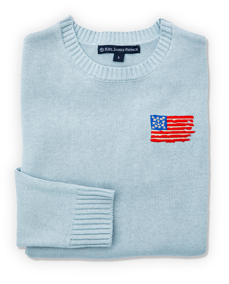 Old Glory Embroidered Sweater (Women's)