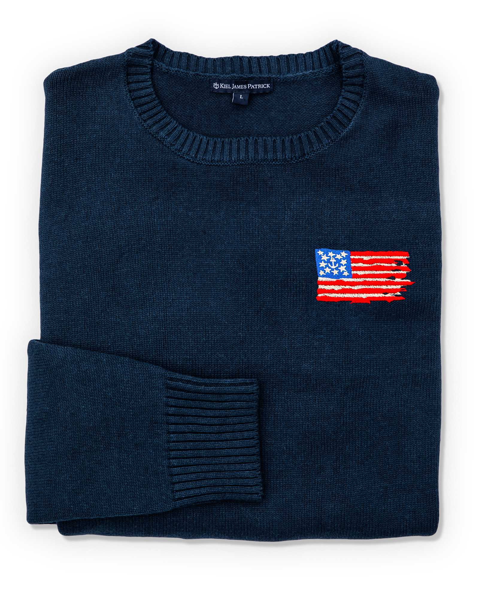 Old Glory Embroidered Sweater - Women's