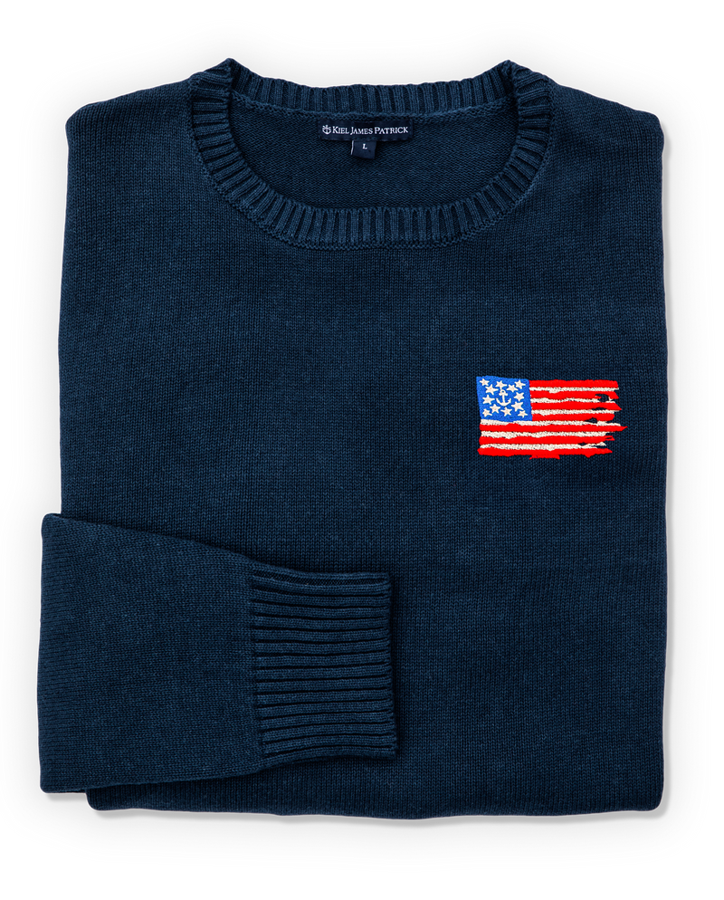 Old Glory Embroidered Sweater (Men's)