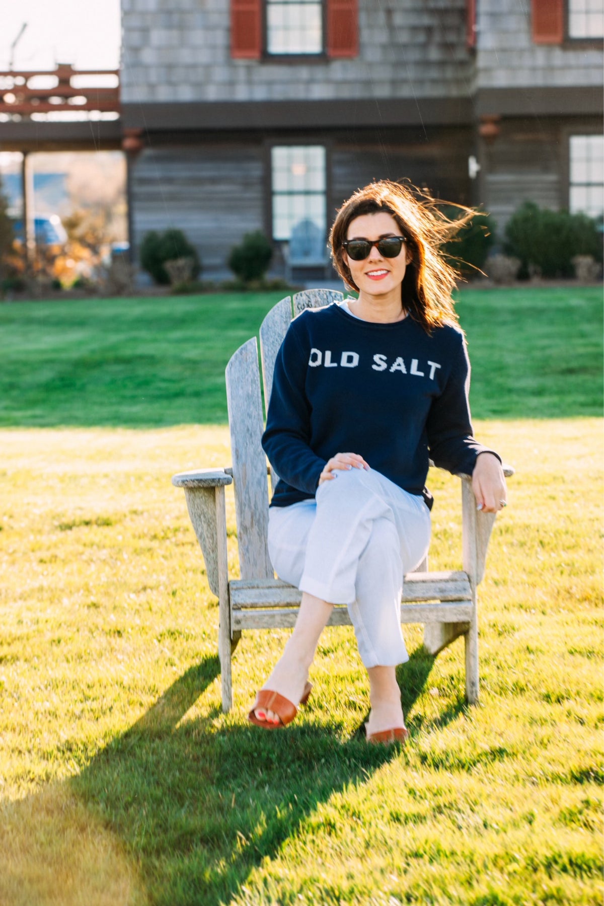 Old Salt Rollneck Sweater in Navy
