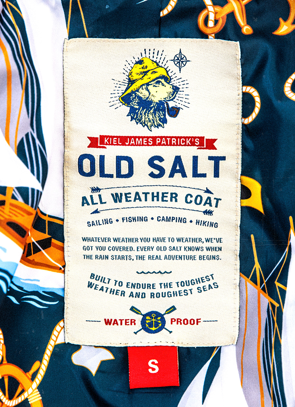 Old Salt Raincoat in Red - Men's