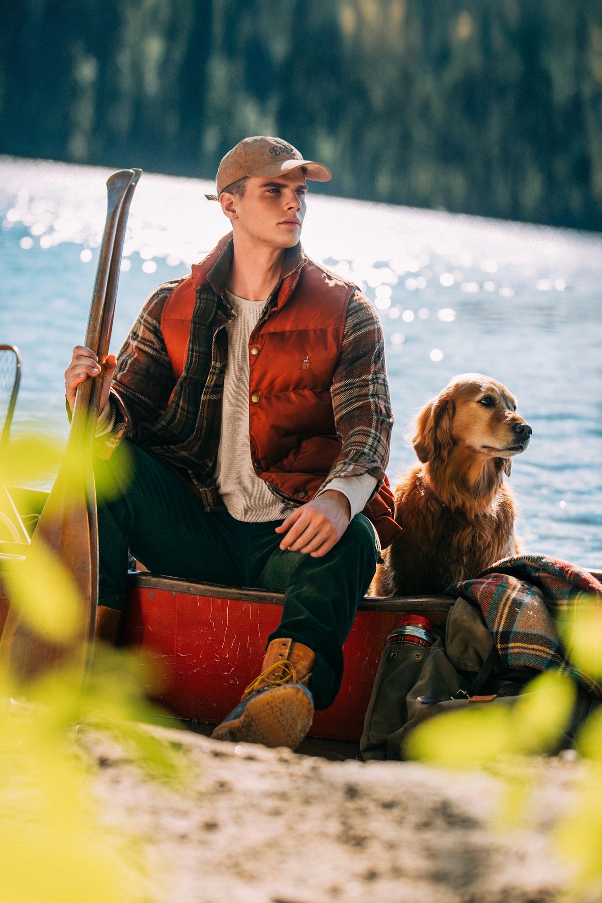 New England Classic Corduroy Hat in Tan