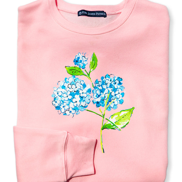 KJP Hydrangea Bloom Crewneck Sweatshirt in Pink – Kiel James Patrick