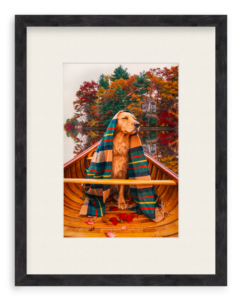 Autumn Paddle Framed Art Print