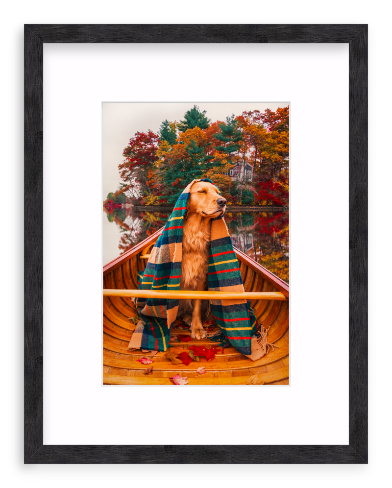 Autumn Paddle Framed Art Print