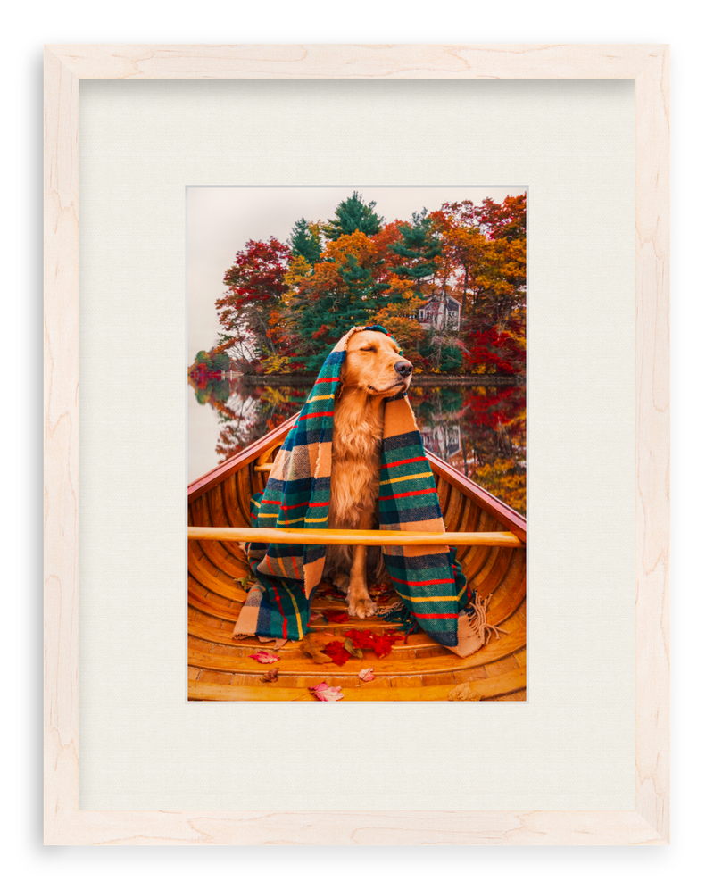 Autumn Paddle Framed Art Print