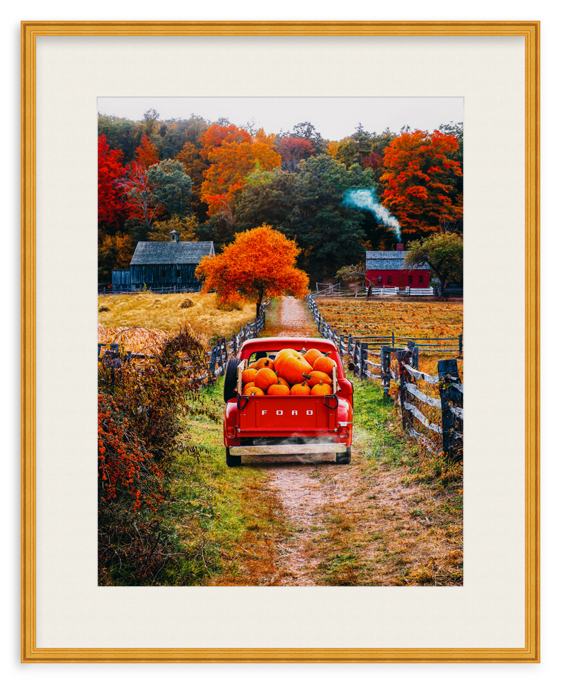 Fall Haul Framed Art Print