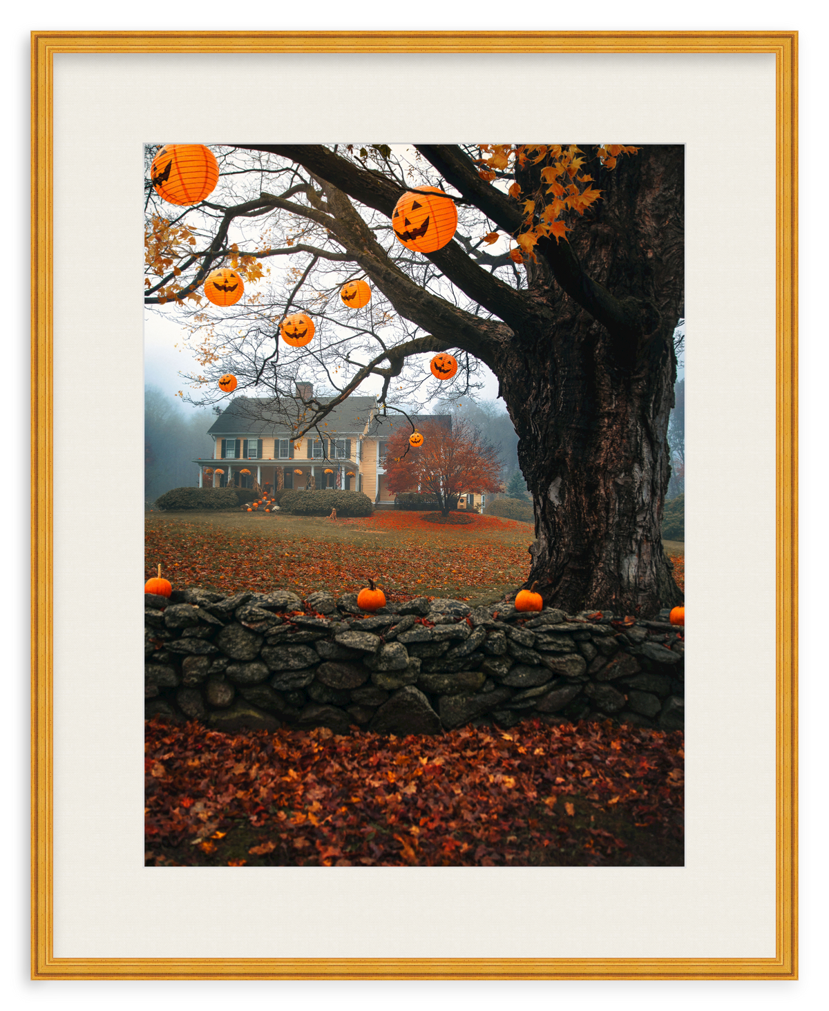 October Home Framed Art Print