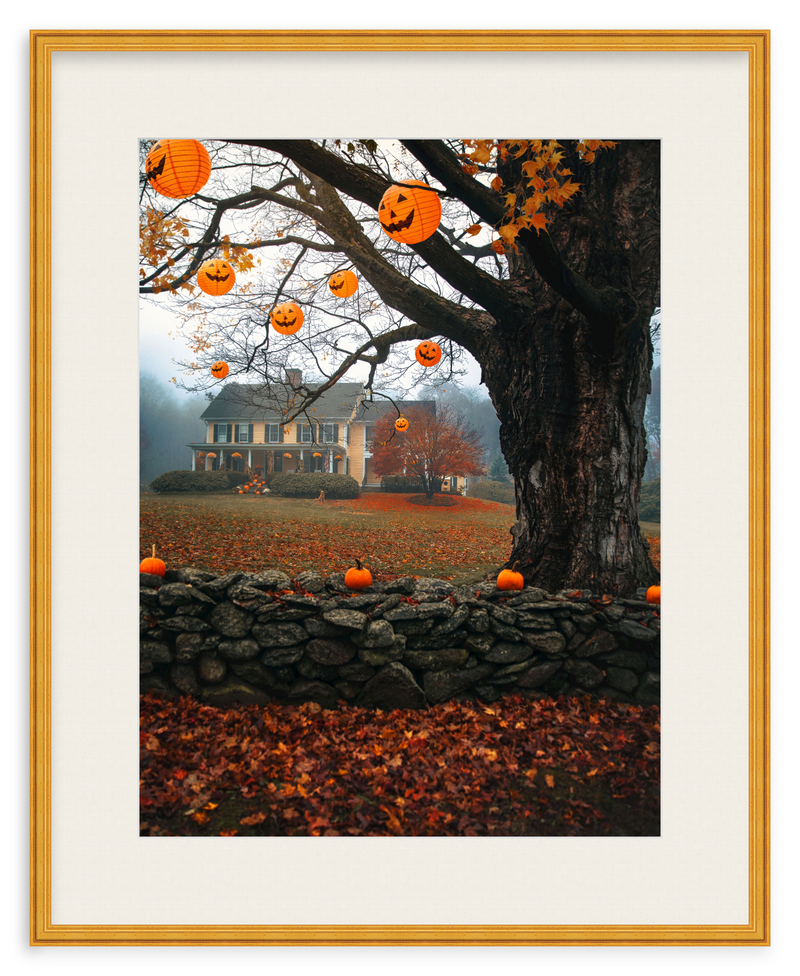October Home Framed Art Print