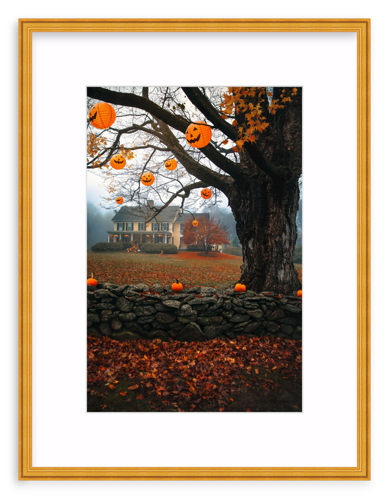 October Home Framed Art Print