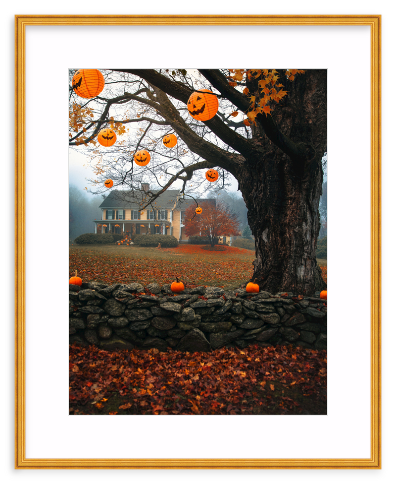 October Home Framed Art Print