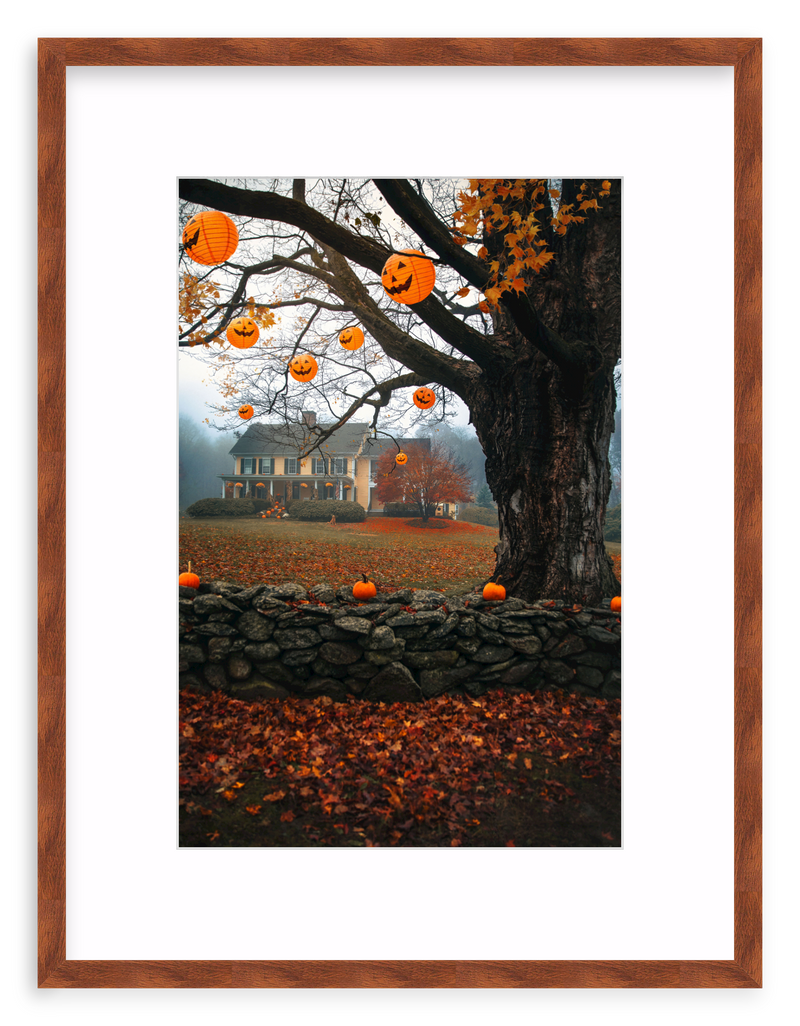 October Home Framed Art Print