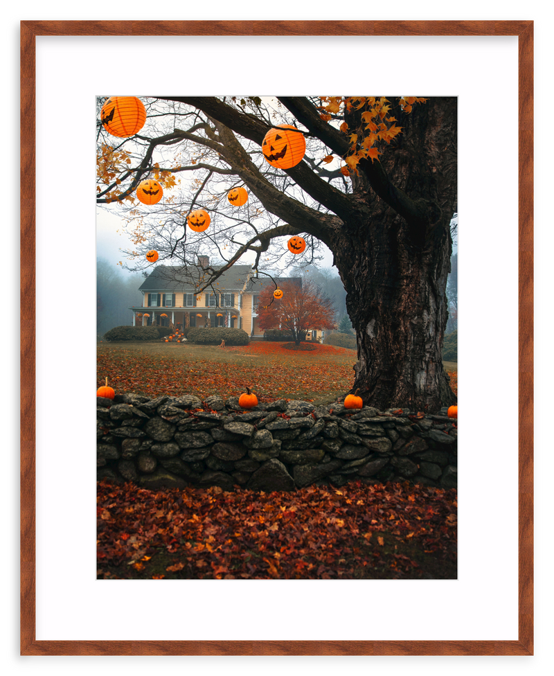 October Home Framed Art Print