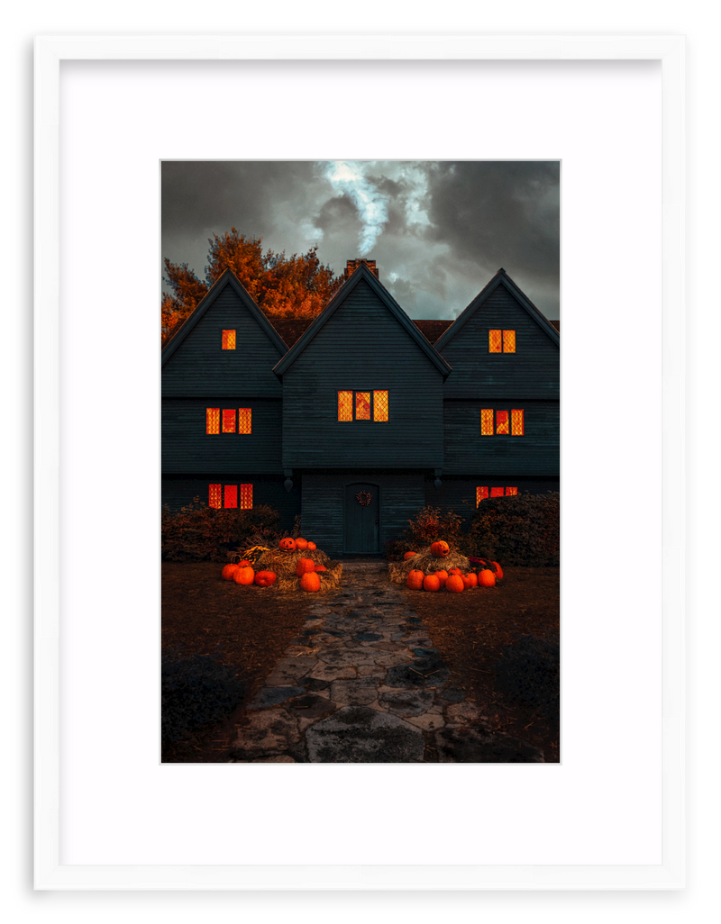 Salem Witch House Framed Art Print