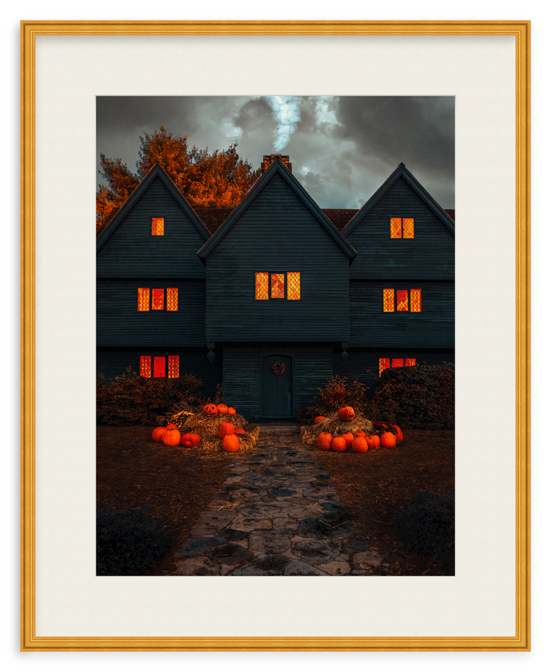 Salem Witch House Framed Art Print