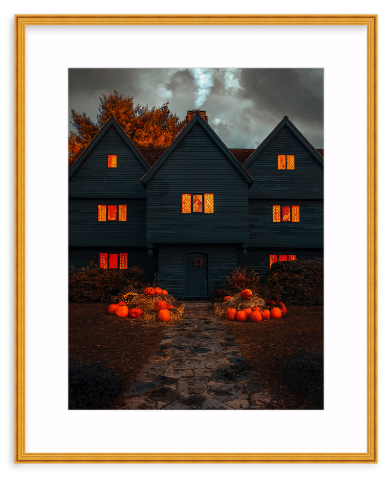 Salem Witch House Framed Art Print