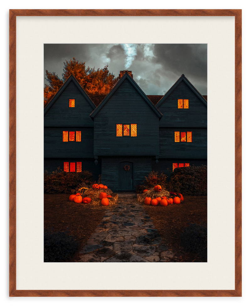 Salem Witch House Framed Art Print