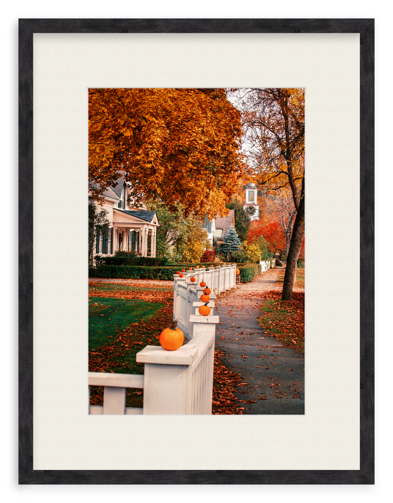 Woodstock Harvest Stroll Framed Art Print
