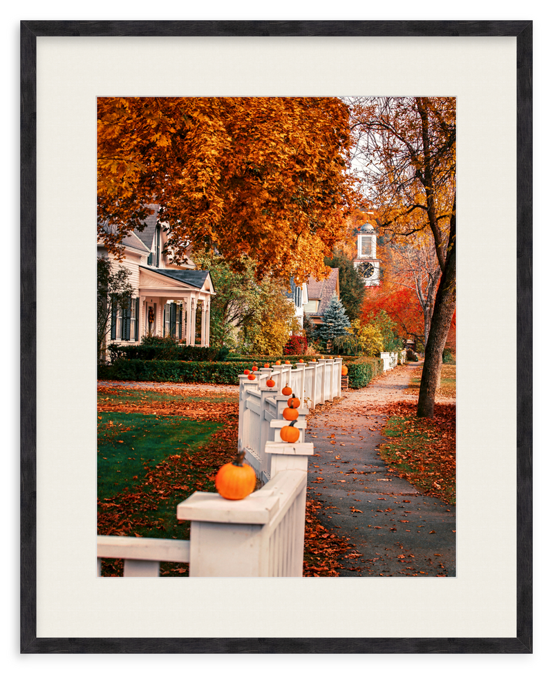 Woodstock Harvest Stroll Framed Art Print