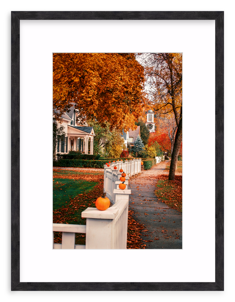 Woodstock Harvest Stroll Framed Art Print