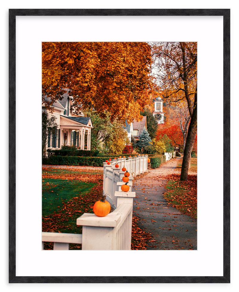 Woodstock Harvest Stroll Framed Art Print