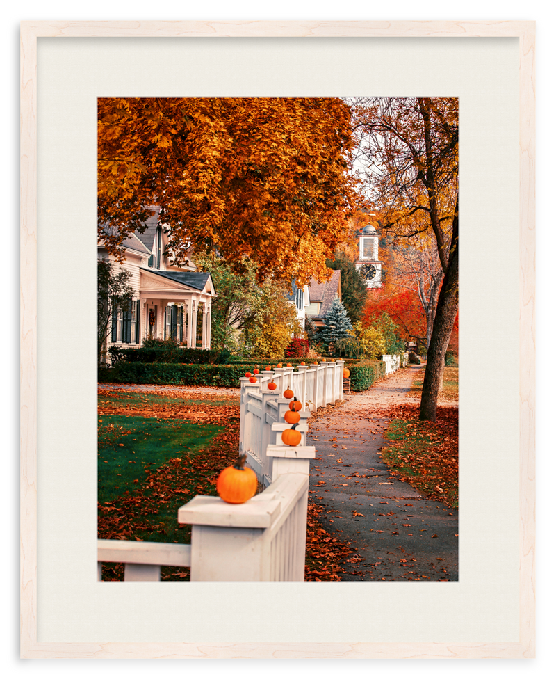 Woodstock Harvest Stroll Framed Art Print