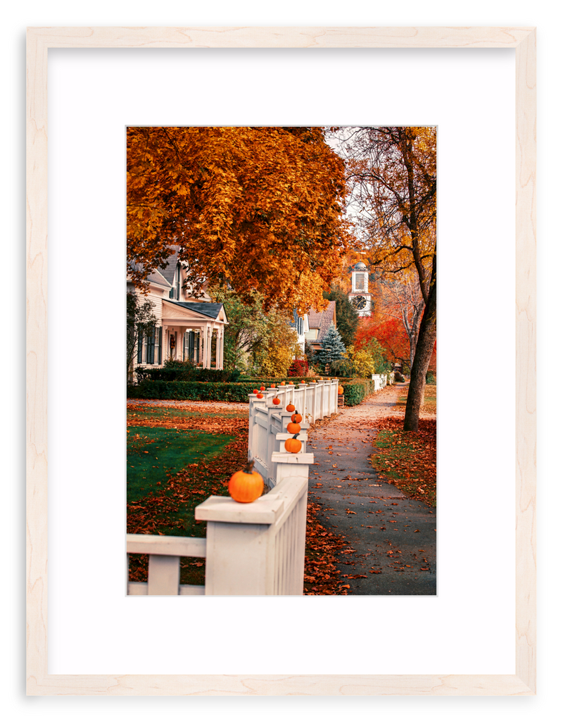 Woodstock Harvest Stroll Framed Art Print