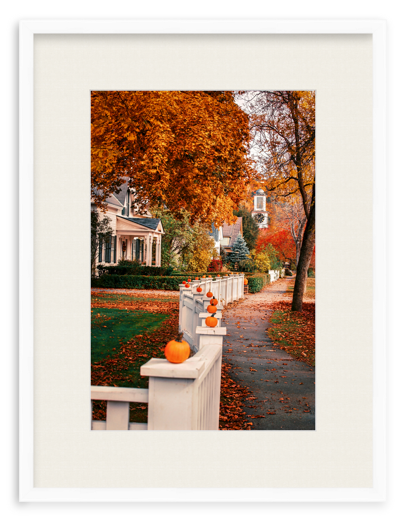 Woodstock Harvest Stroll Framed Art Print