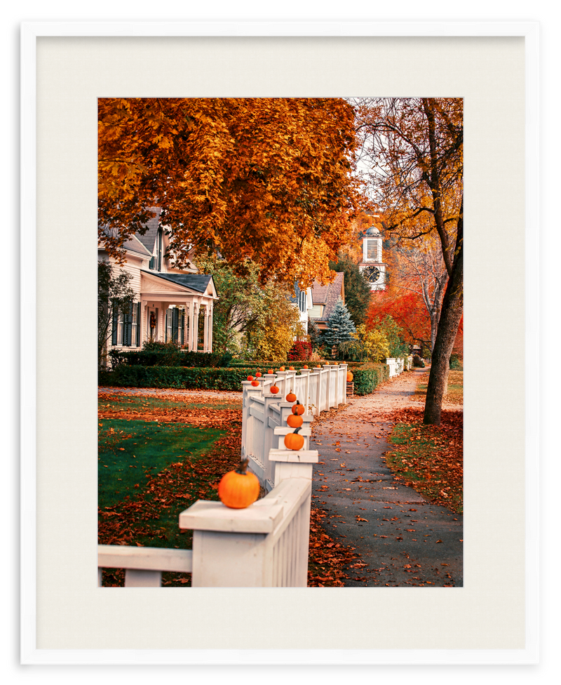 Woodstock Harvest Stroll Framed Art Print