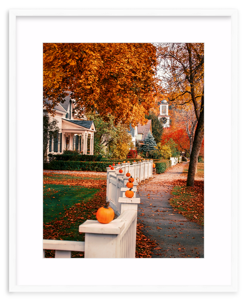 Woodstock Harvest Stroll Framed Art Print