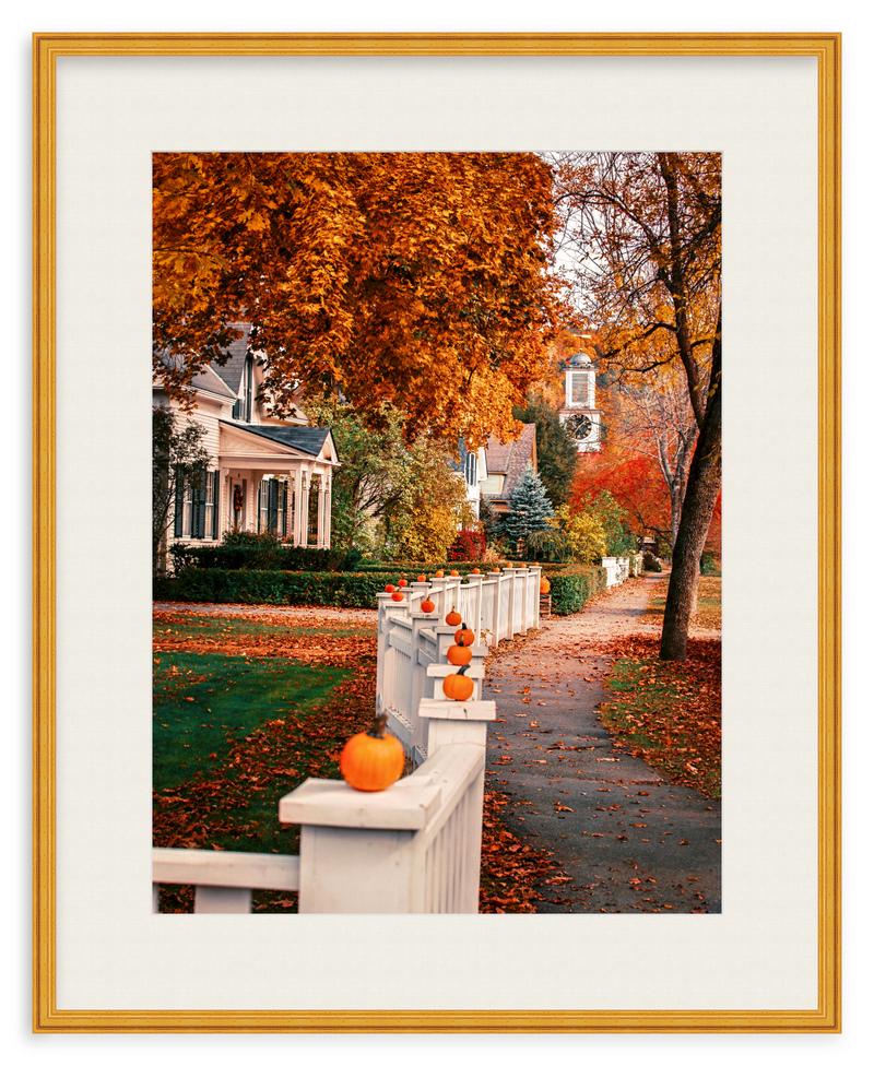 Woodstock Harvest Stroll Framed Art Print
