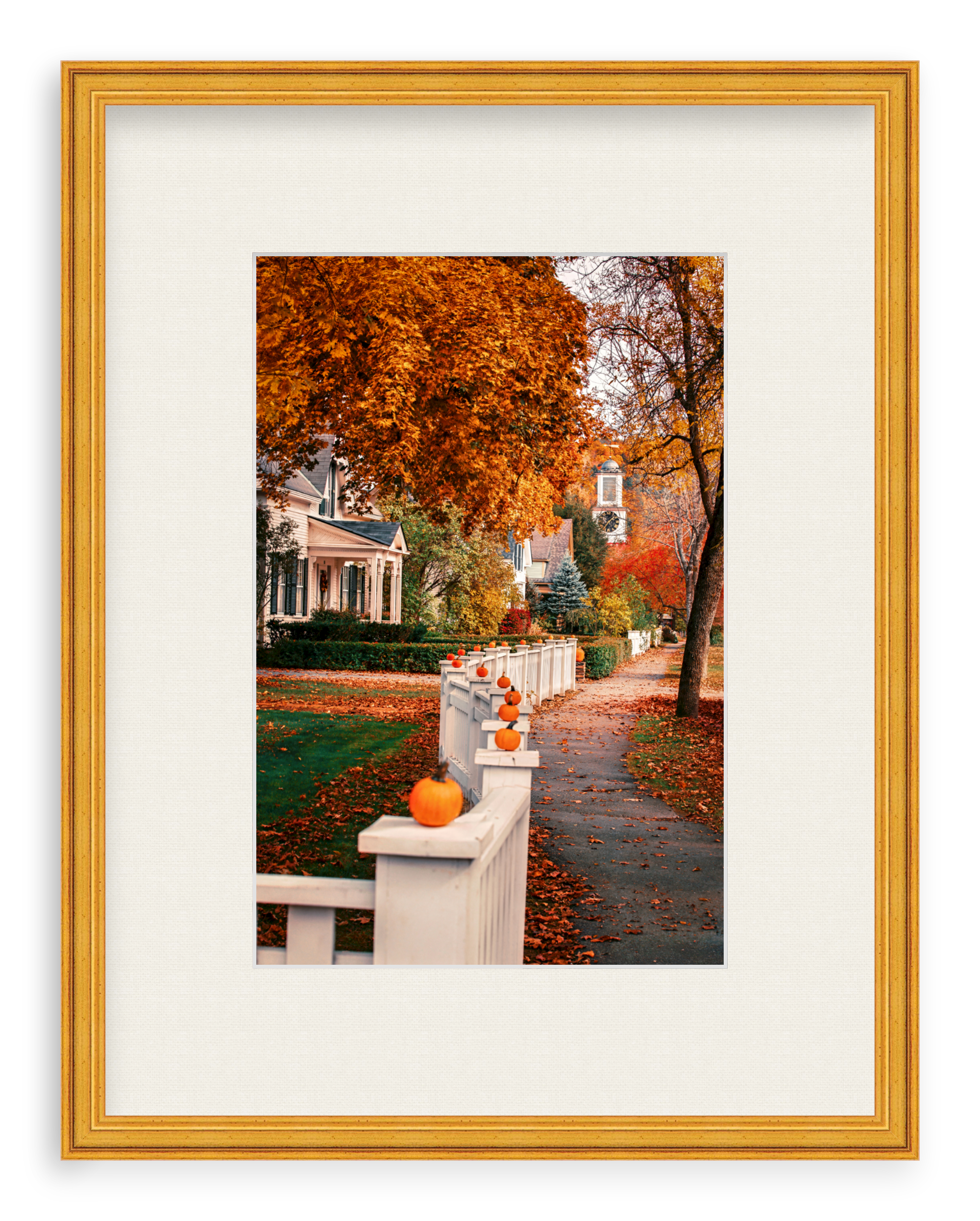 Woodstock Harvest Stroll Framed Art Print