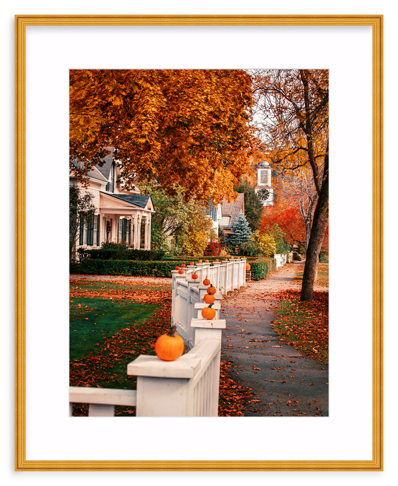 Woodstock Harvest Stroll Framed Art Print