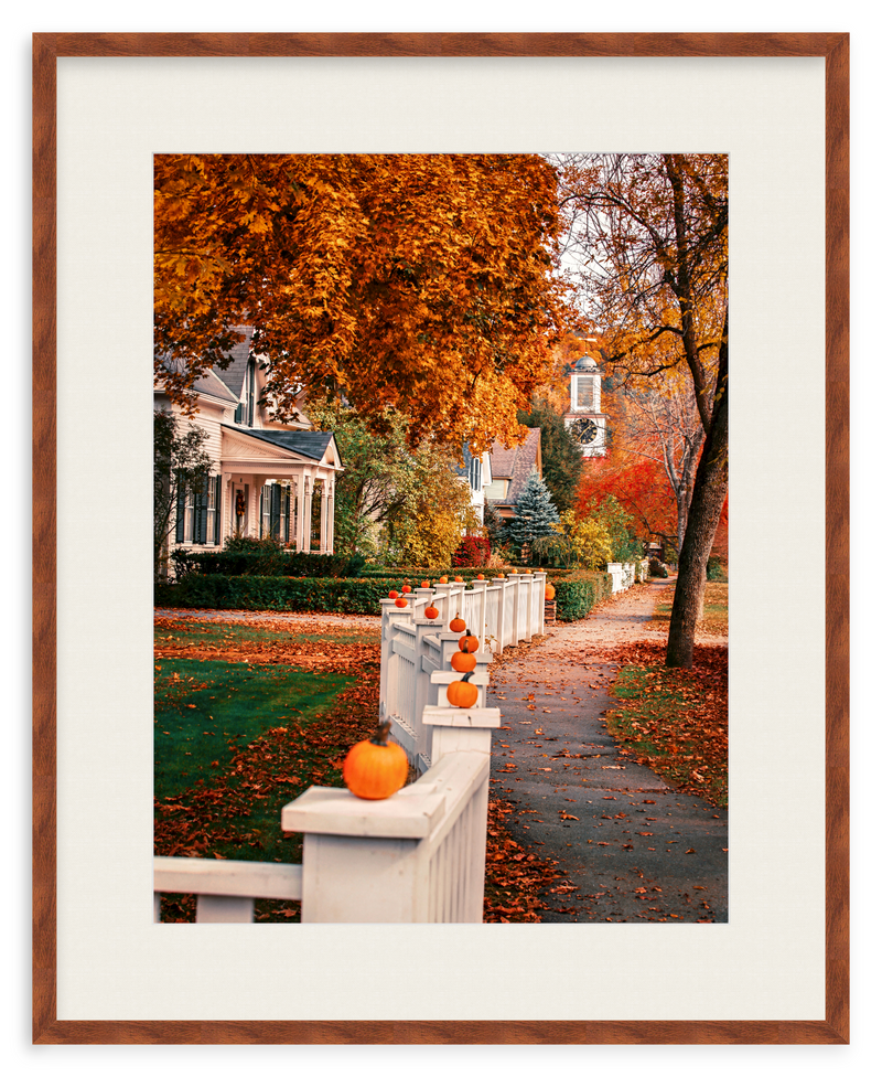 Woodstock Harvest Stroll Framed Art Print