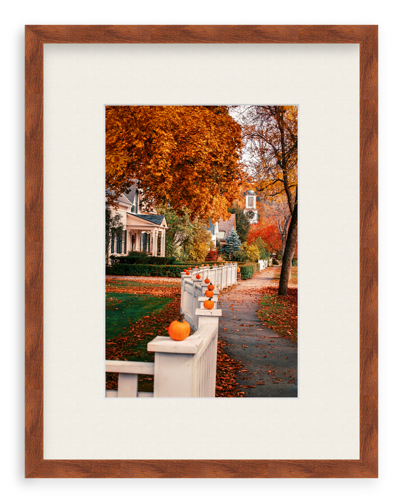 Woodstock Harvest Stroll Framed Art Print