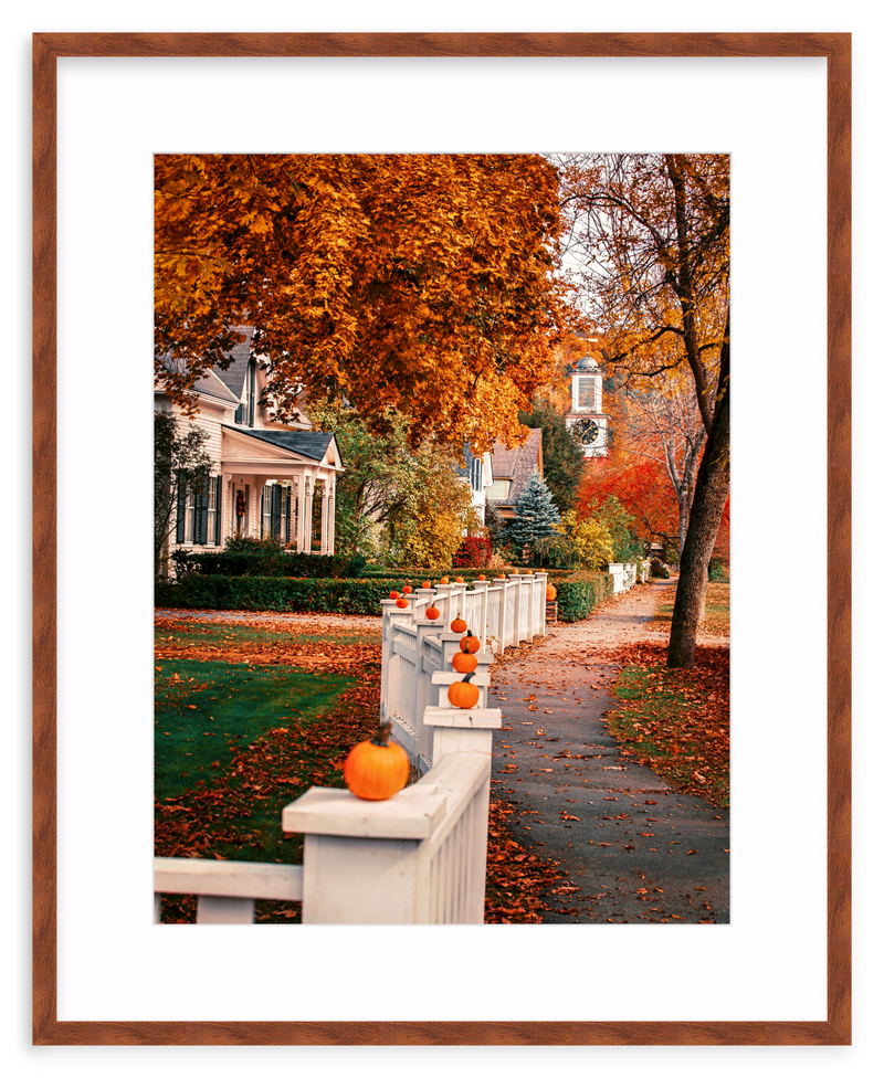 Woodstock Harvest Stroll Framed Art Print