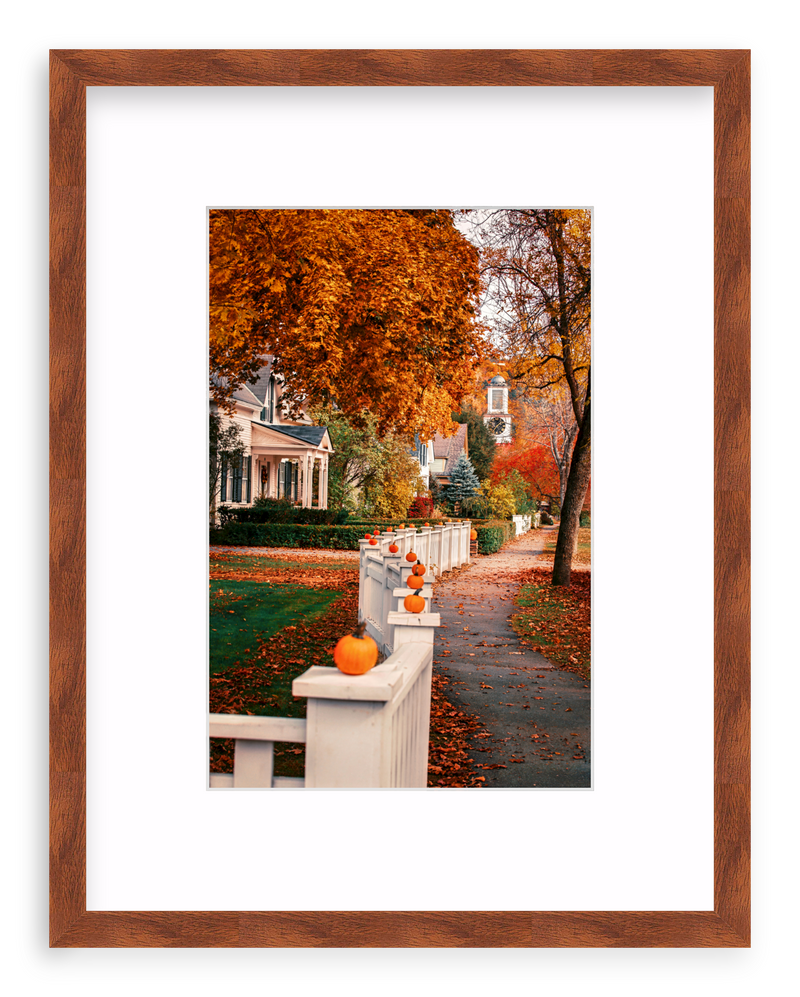 Woodstock Harvest Stroll Framed Art Print