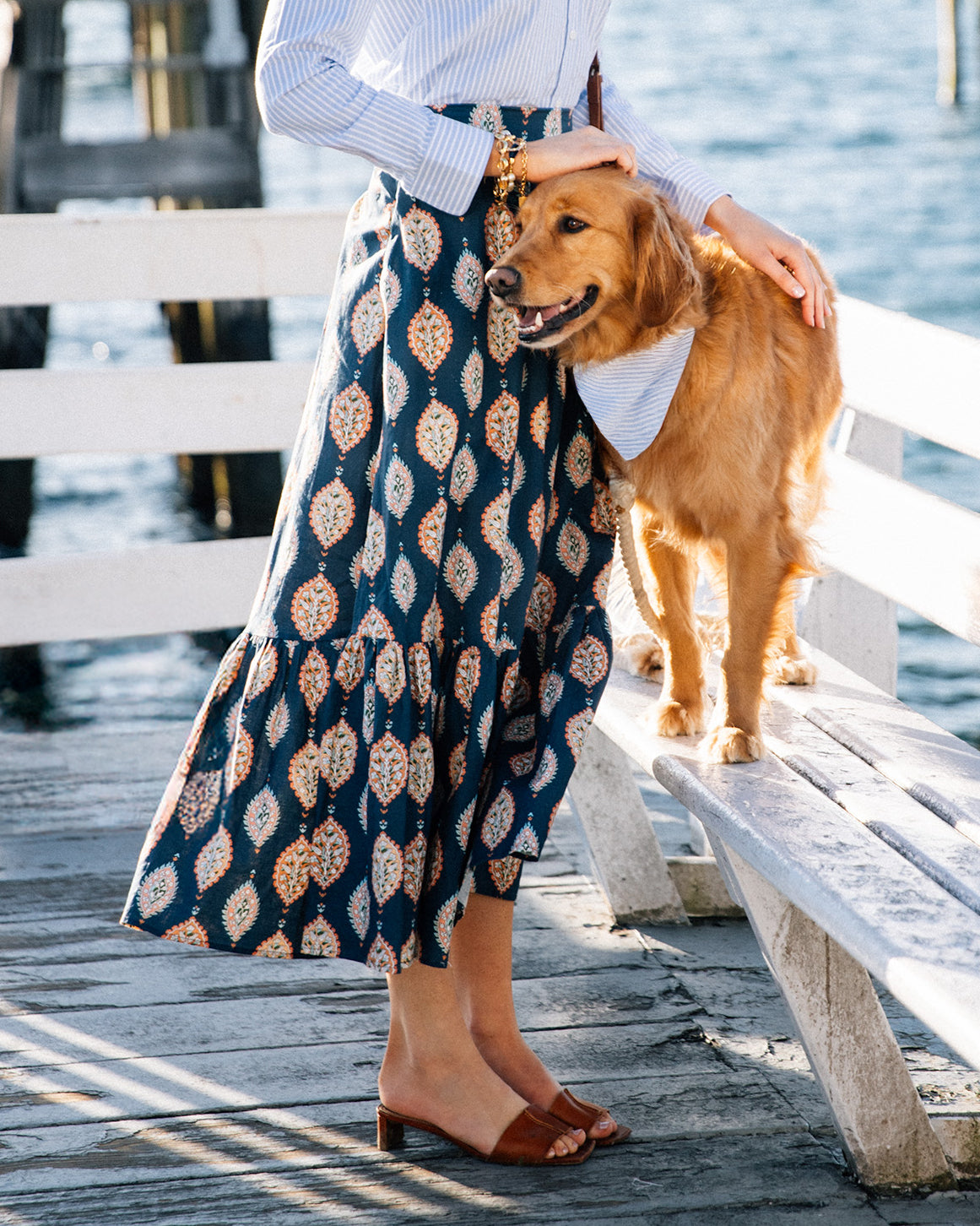Paisley Garden Maxi Skirt