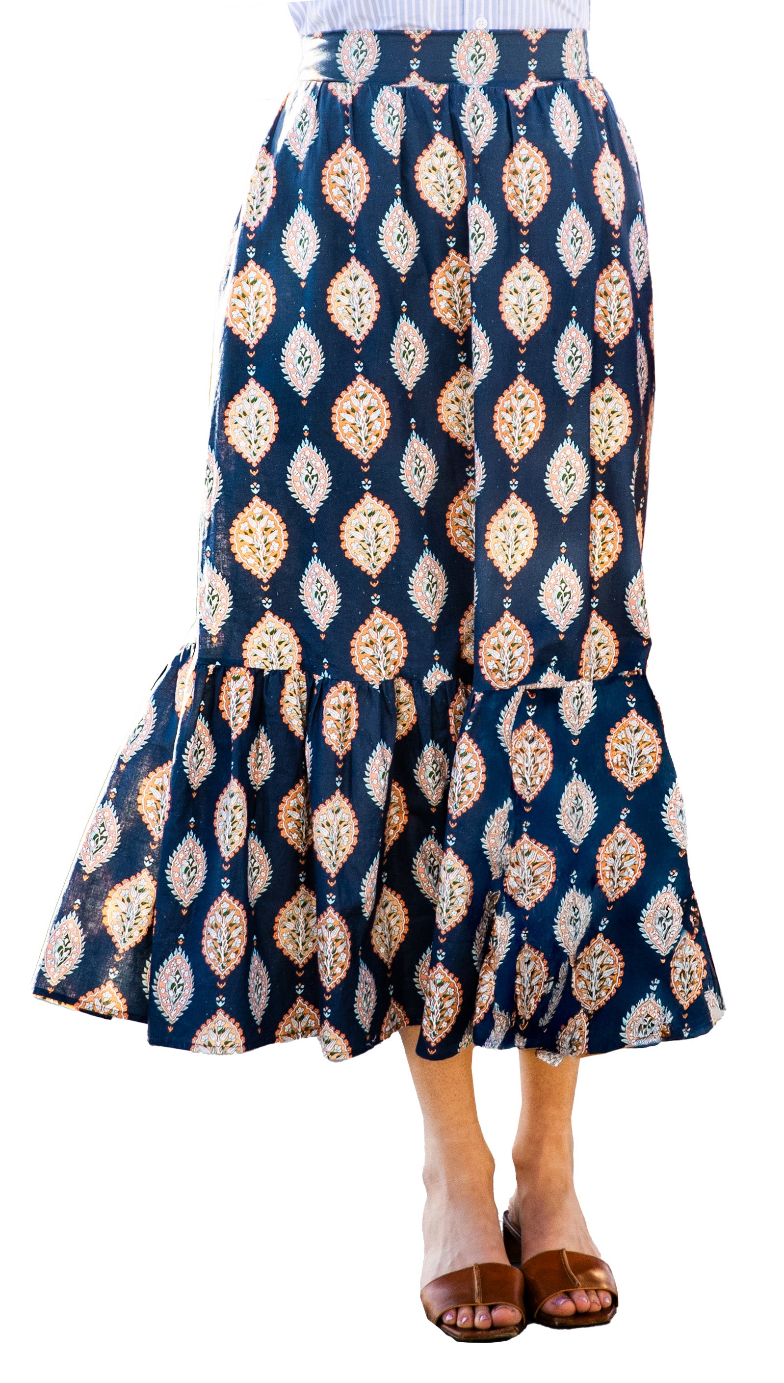 Paisley Garden Maxi Skirt