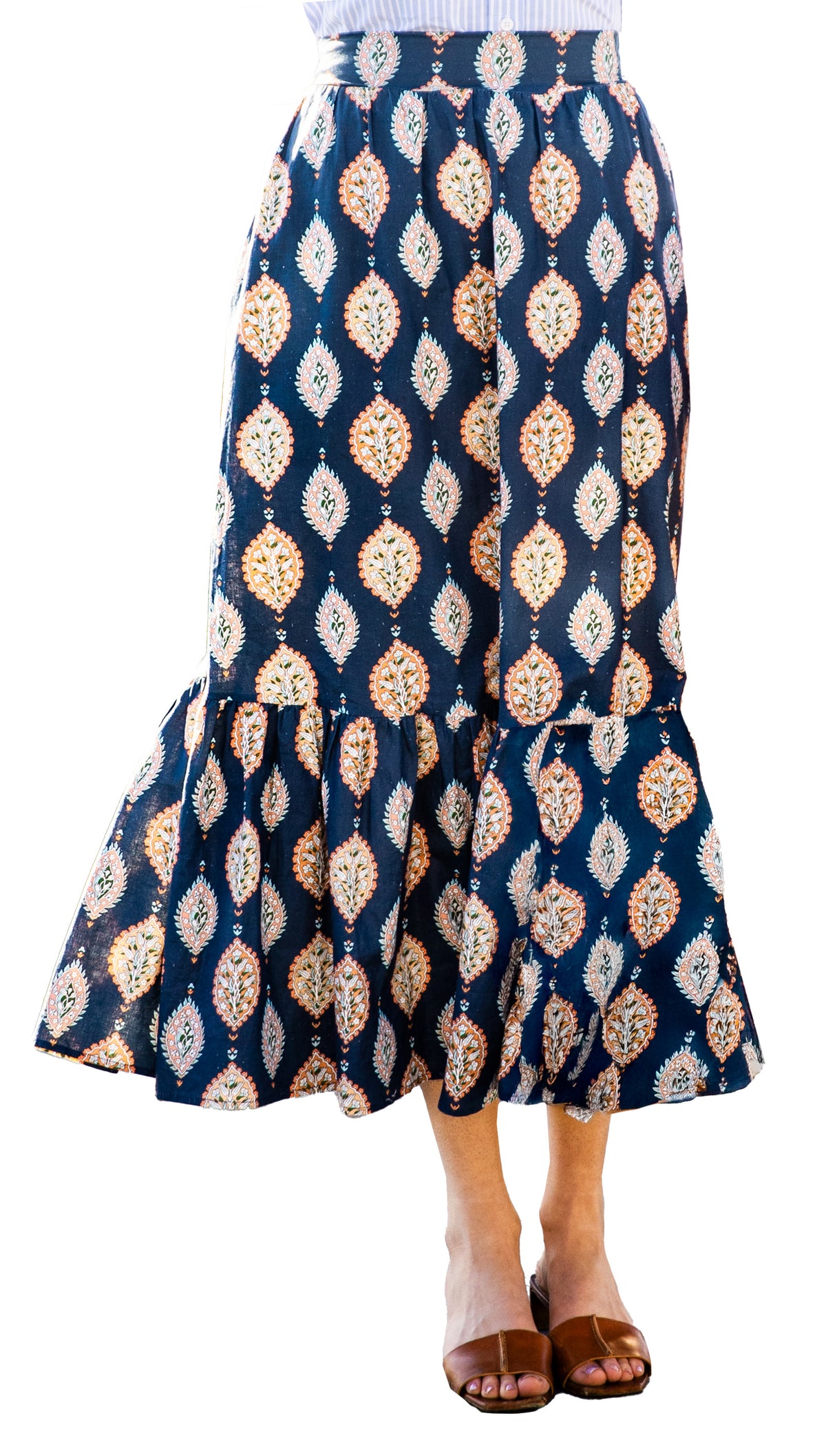 Paisley Garden Maxi Skirt