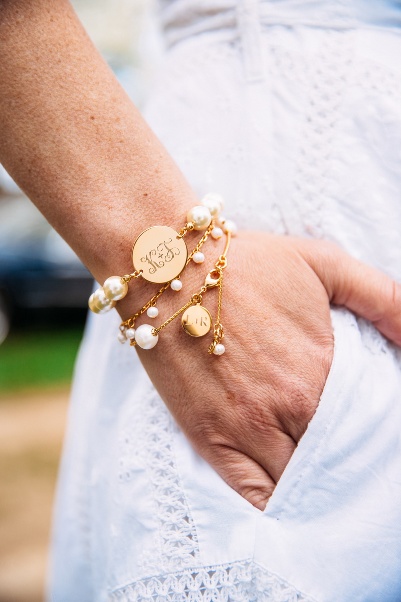 Pearlfection Monogram Bracelet