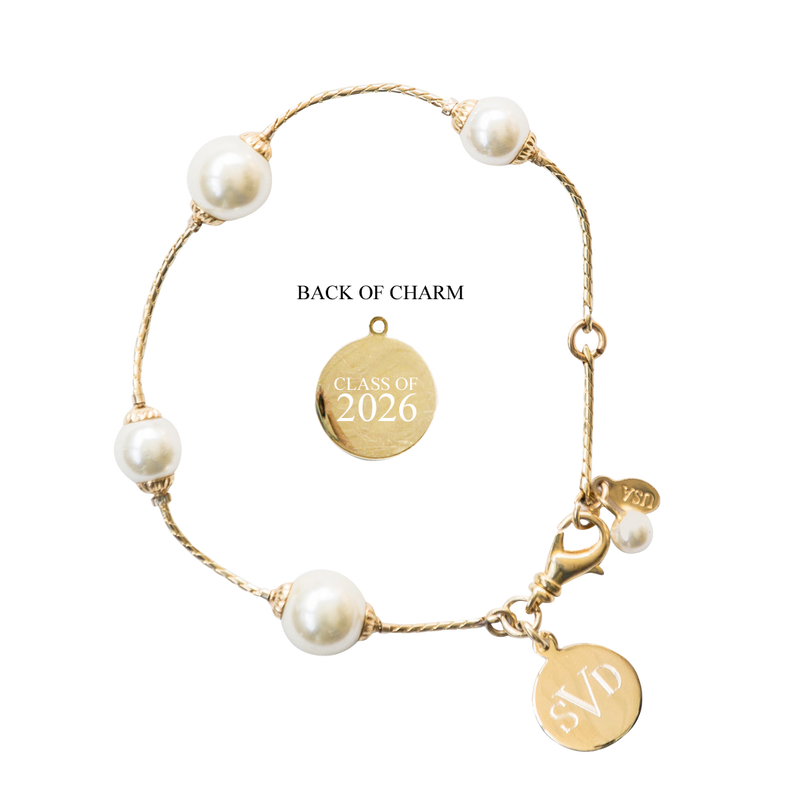 KJP Pearlfection Engravable Graduation Pearl Bracelet – Kiel James Patrick
