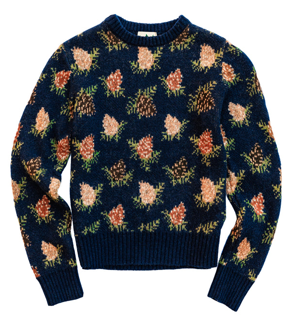 Woodland Pine Sweater- Navy