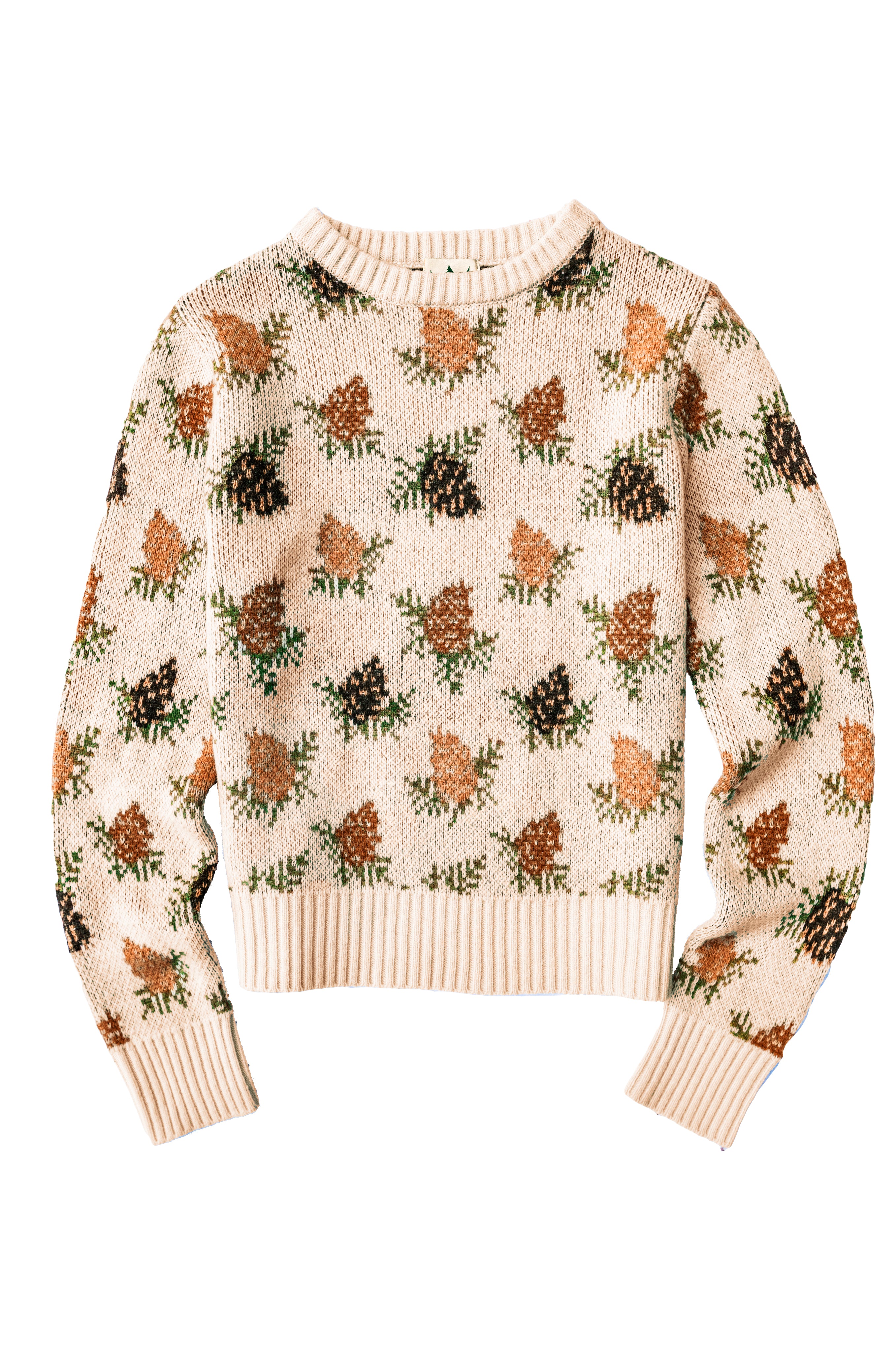Woodland Pine Sweater in Cream