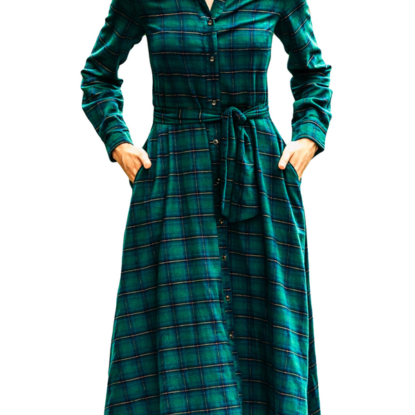 Pinewood Trail Flannel Maxi Dress Kiel James Patrick Pinewood Trail Flannel Maxi Dress Kiel James Patrick