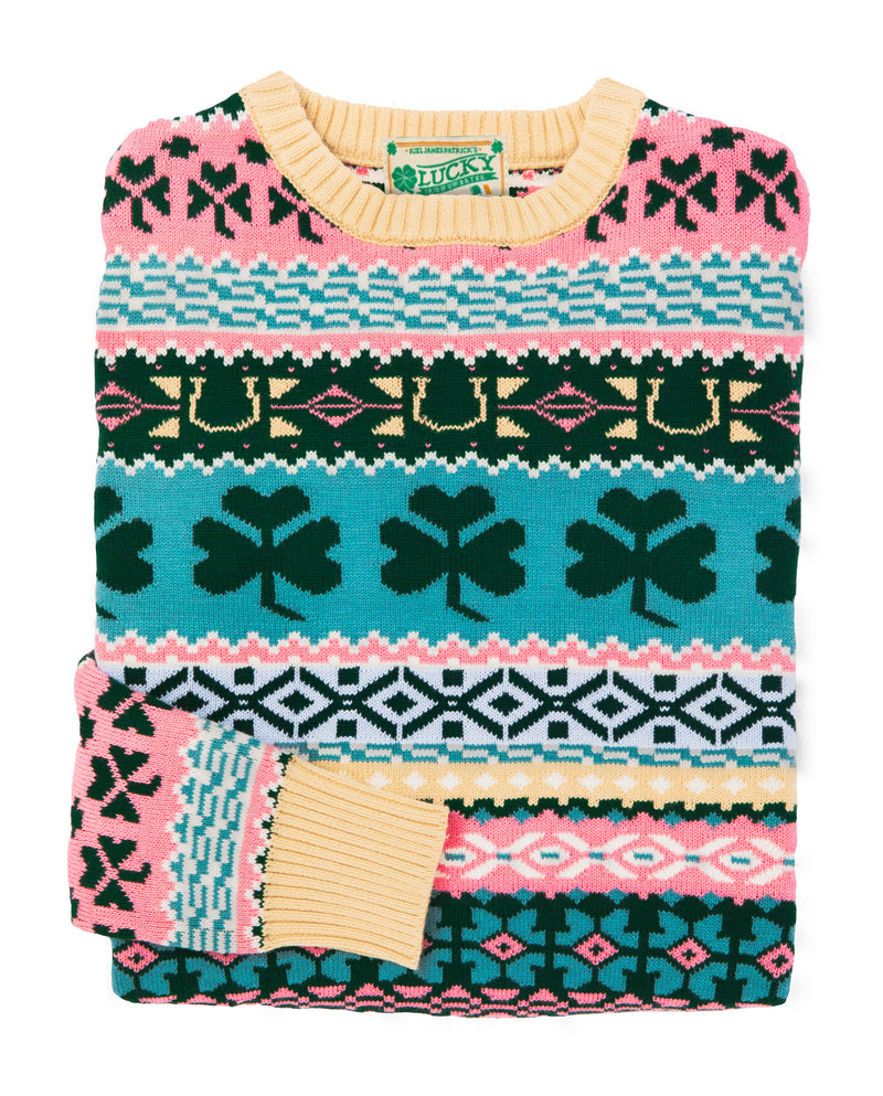 Irish Country Fair Isle Sweater- Women's