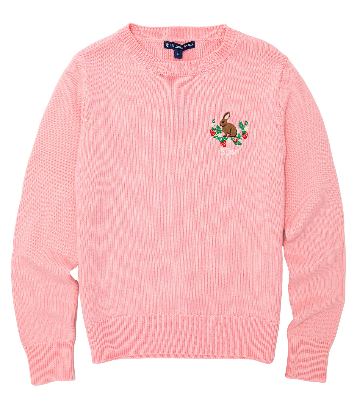 Bunny Meadow Embroidered Monogram Sweater