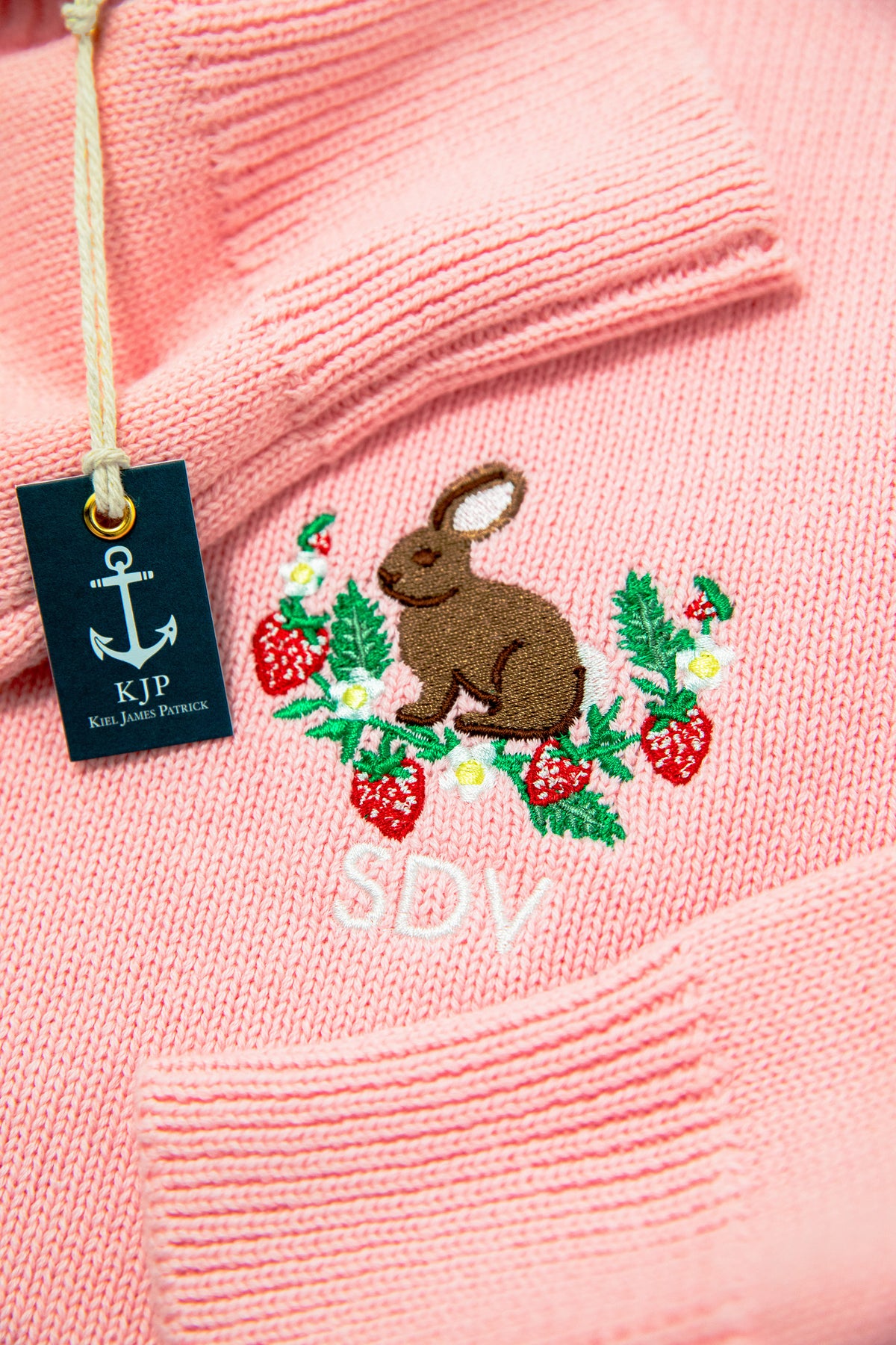 Bunny Meadow Embroidered Monogram Sweater